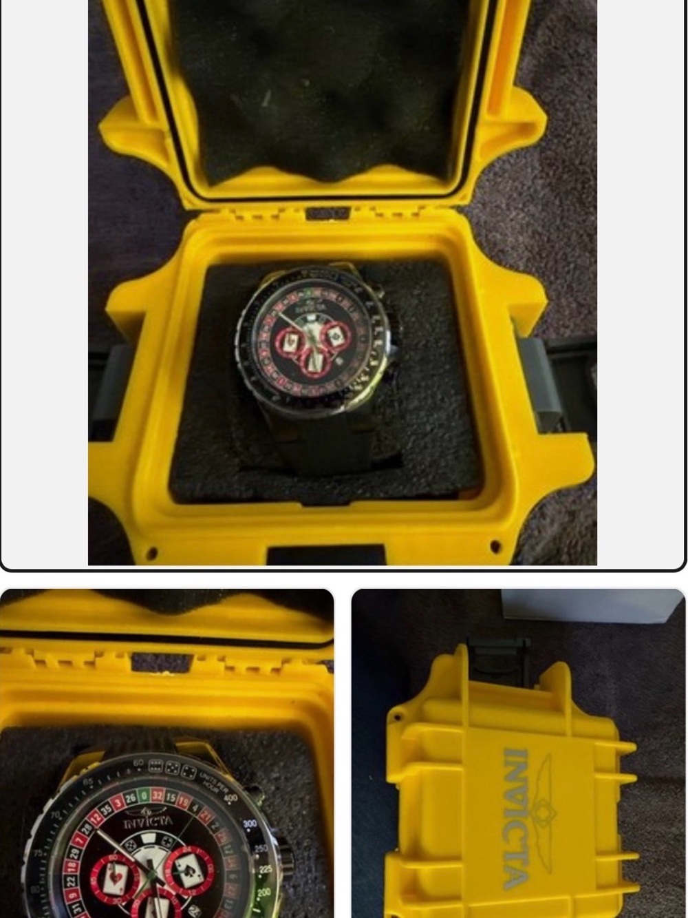 Invicta Aviator Monte Carlo Men's 50mm Black Watch 
New